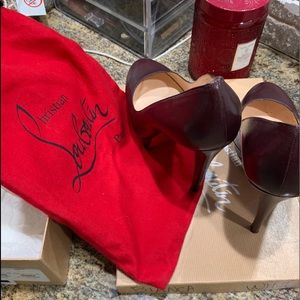 Christian Louboutin Burgundy Wine heels